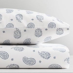 Restoration Hardware Crib Sheet block print percale
